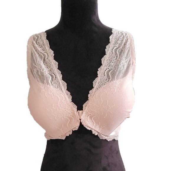 Spanx Wireless Pink Lace 4-Way Bralette XL - Picture 1 of 6